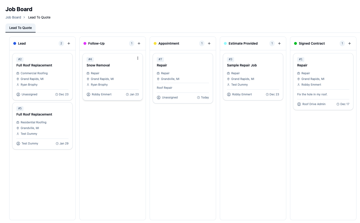Custom Workflows screenshot